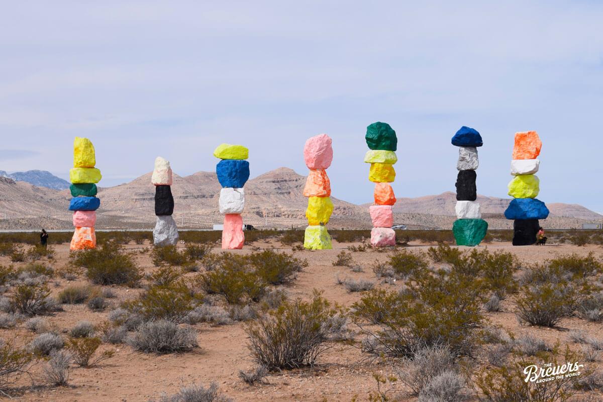 Seven Magic Mountains in der Nähe von Las Vegas